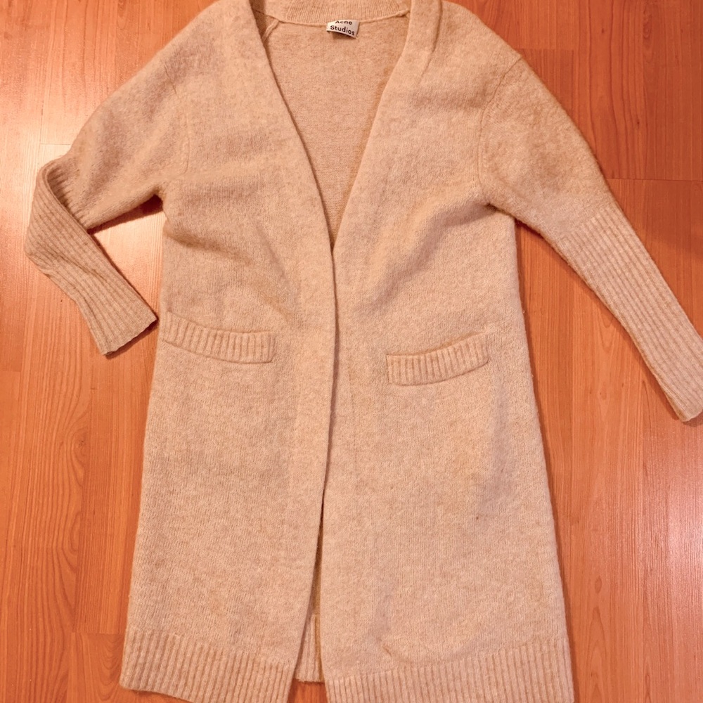 ACNE mohair maxi cardy